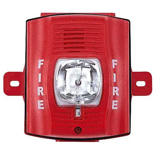 System Sensor P4RK SpectrAlert Advance Outdoor Selectable Output Horn Strobe, 4-Wire - BK-P4RK
