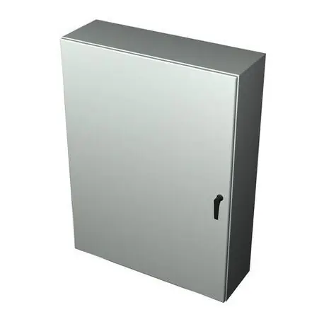Rittal 8017595 WM Series 1-Door Compact Enclosure, 35 in W x 16 in D, NEMA 4/IP66, Carbon Steel