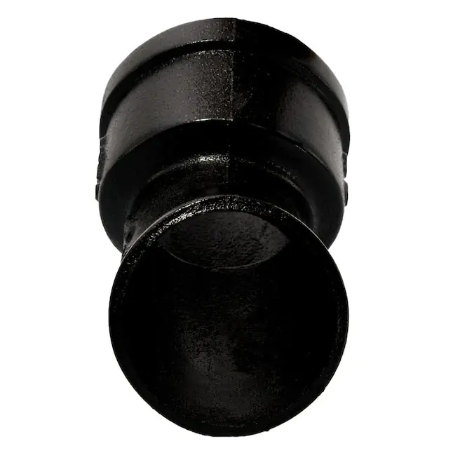 Charlotte Pipe SV000081000 Cast Iron Elbow Service 1/8 Bend 4 inch x 4 inch