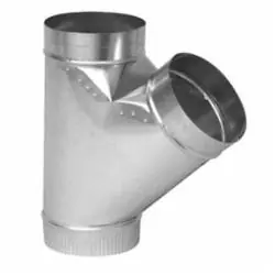 Gray Metal South 6X5X5-306CC Full Flow Duct Wye 6 inch x 5 inch x 5 inch