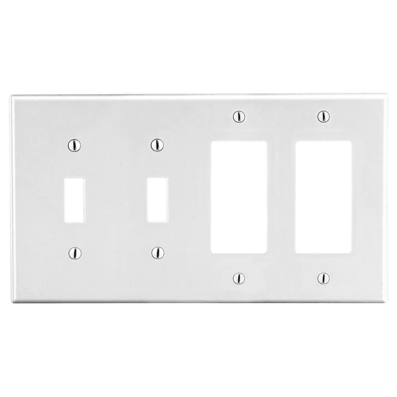Bryant Electric P2262W Wall Plate Non-Metallic Standard 4 Gangs