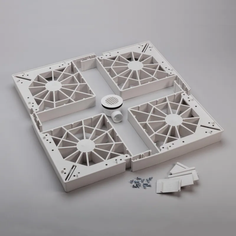 E L Mustee & Sons Inc 86.5 Mustee Durastall Extended Shower Floor Kit
