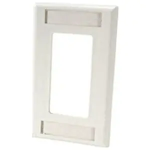 Ortronics OR-40300158 Series II Low Profile Faceplate Single Gang Fog White