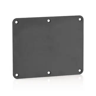 Leviton 3265-E 2 Gang Blank Cvr Black