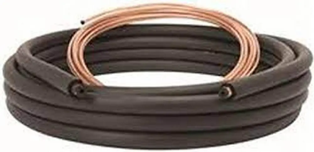 Mueller 00421000C Insulated Copper Line 1/4 x 1/2 Wall 100' Black