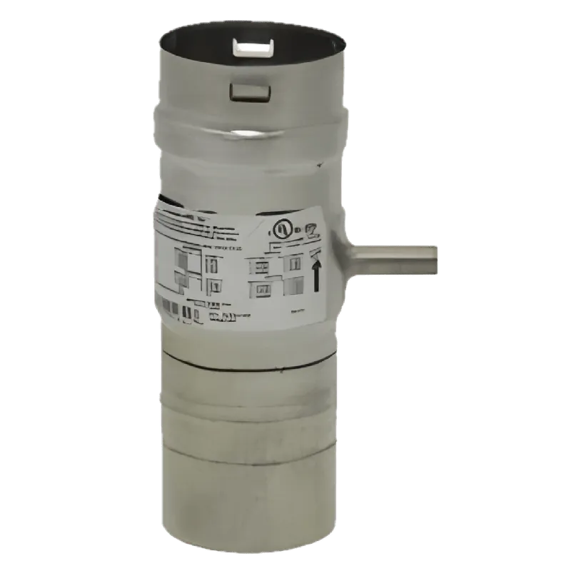 Metal-Fab 3CGVVDS Metal Fab CorrGuard Superferritic Stainless Steel Double Wall Vertical Drain Concentric Direct-Vent, 3 inch I.D. x 5 inch O.D.