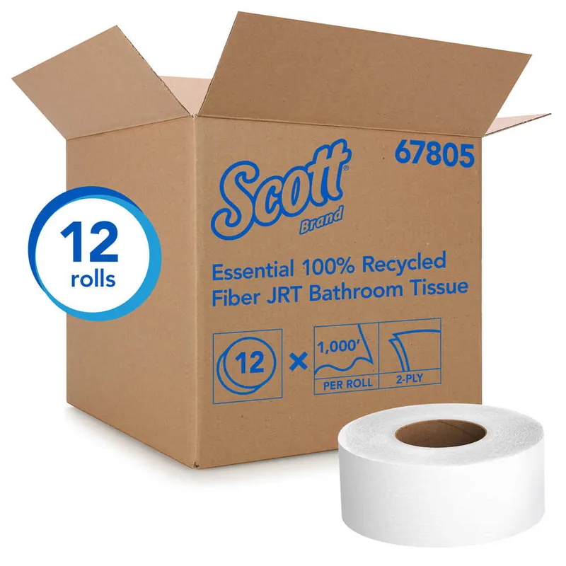 Scott 67805 Jumbo Roll Bath Tissue 1000 Feet