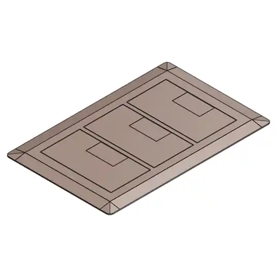 Carlon E9763C Cover Assy Triple Carmel 7.13 x 11.50 inches