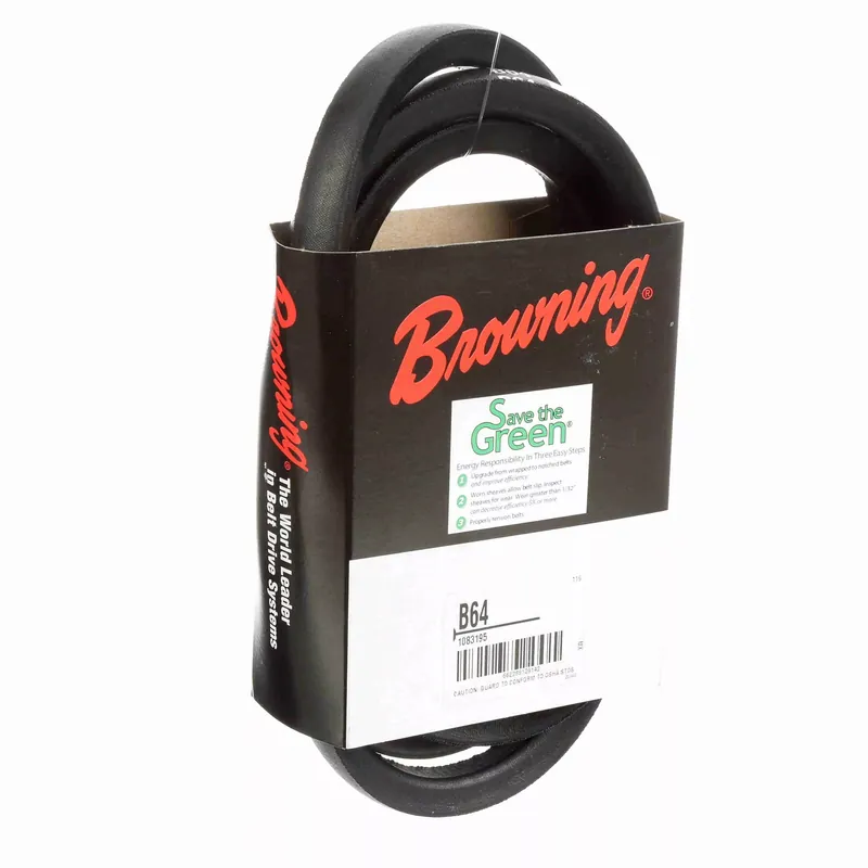 Browning 1083195 B64 Super Gripbelt V-Belt 21/32 Inch Width 67 Inch Length