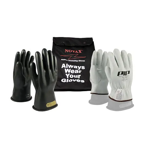 NOVAX 150-SK-0/10-KIT PIP 150-SK-0/10-KIT Insulating Gloves Kit Class 0 Size 10