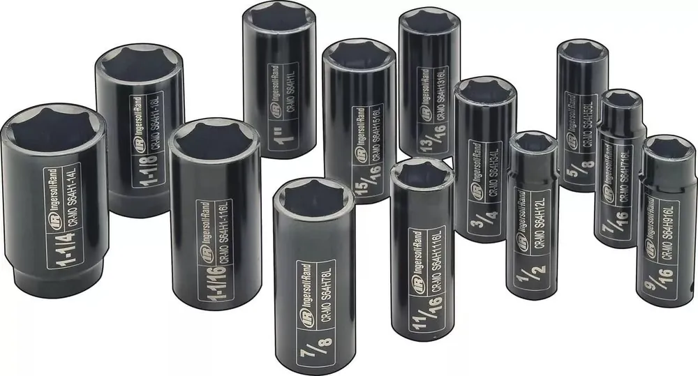 Ingersoll SK4H13LN 1/2 Drive SAE Deep Impact Socket Set 13-Piece