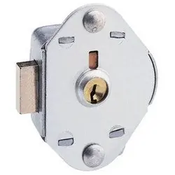 Master Lock 1710 Locker Deadbolt, Keyed Different, Manual, 5-Pin Cylinder, 2 Width, For Lift Handle Single Point Horizontal Latch and Box Locker