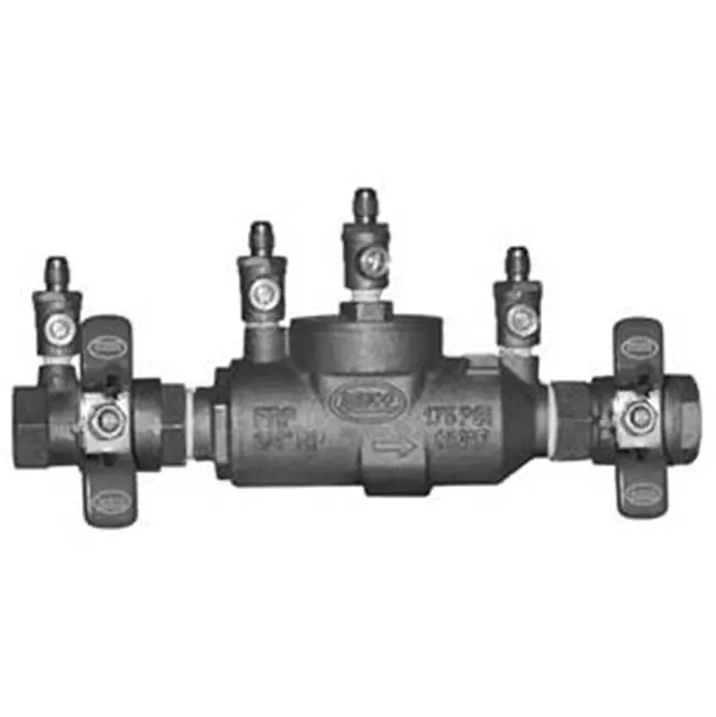 MIFAB FDC.50-QT-LL BEECO Friendly Double Check Backflow Preventer Valve, Bronze Body, Low Lead, 1/2