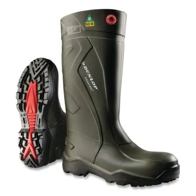 Dunlop E762943.15 Purofort Full Safety Waterproof Boots Steel Toe Men's 15 16 in Boot