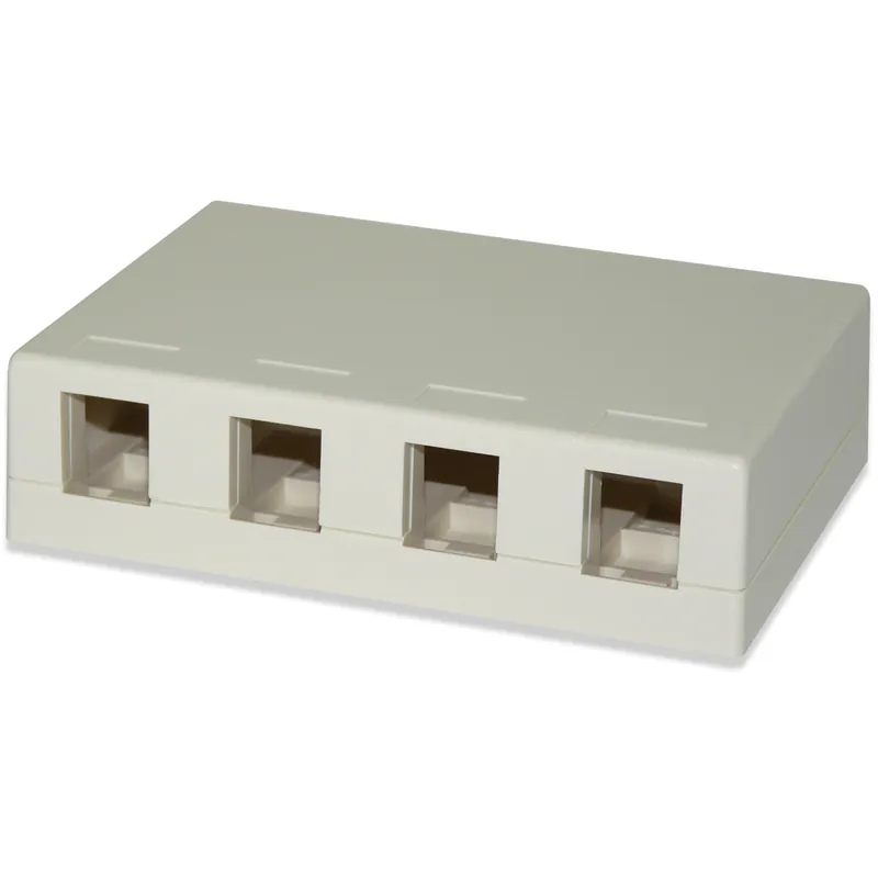 Signamax SMKL-4 4-Port Surface Mount Box Ivory
