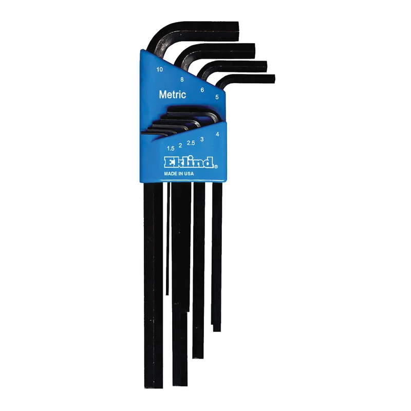 Eklind 10609 Hex-L Long Key Set With Holder, 9 Pieces, 1.5 to 10 mm Hex