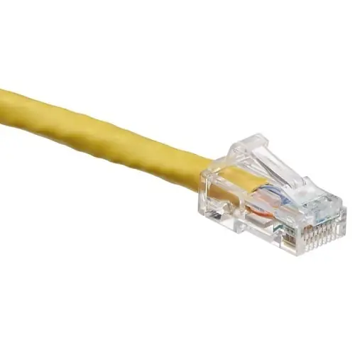 Leviton 6D460-1Y CAT6 24/8 UTP Patch Cable, 1 Foot Yellow