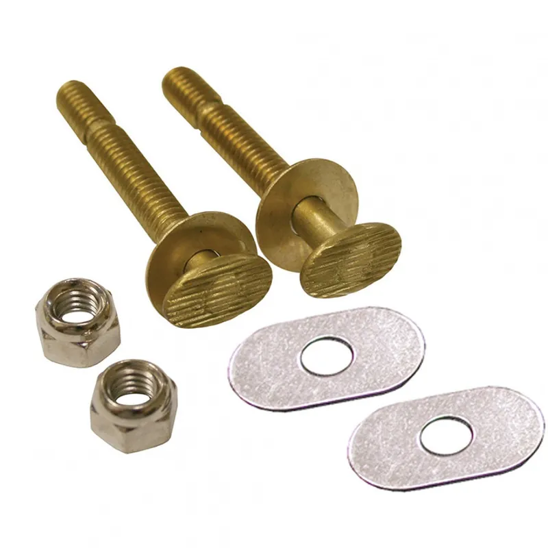 Jones Stephens C02040 1/4 x 2-1/4 Snap-Off Closet Bolts w/ Oval Washer Pack