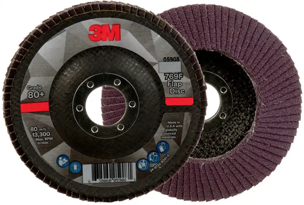 3M 7100178028 4 1/2 X 7/8 80+ Grit Type 29 Flap Disc