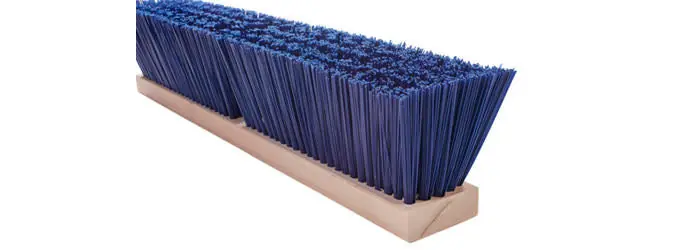 MAGNOLIA BRUSH 6424AY Magnolia Brush 24 Blue Street Broom with 60 Handle and Brace Brush Broom (Assembled)