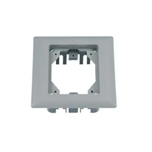 Hubbell PFBRFGY1 HUB 1 Gang Gray Rect Plastic Carpet Flange