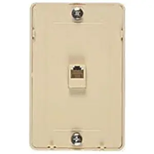 Allen Tel AT229 Wall Phone Jack with 2 Auxiliary Ports