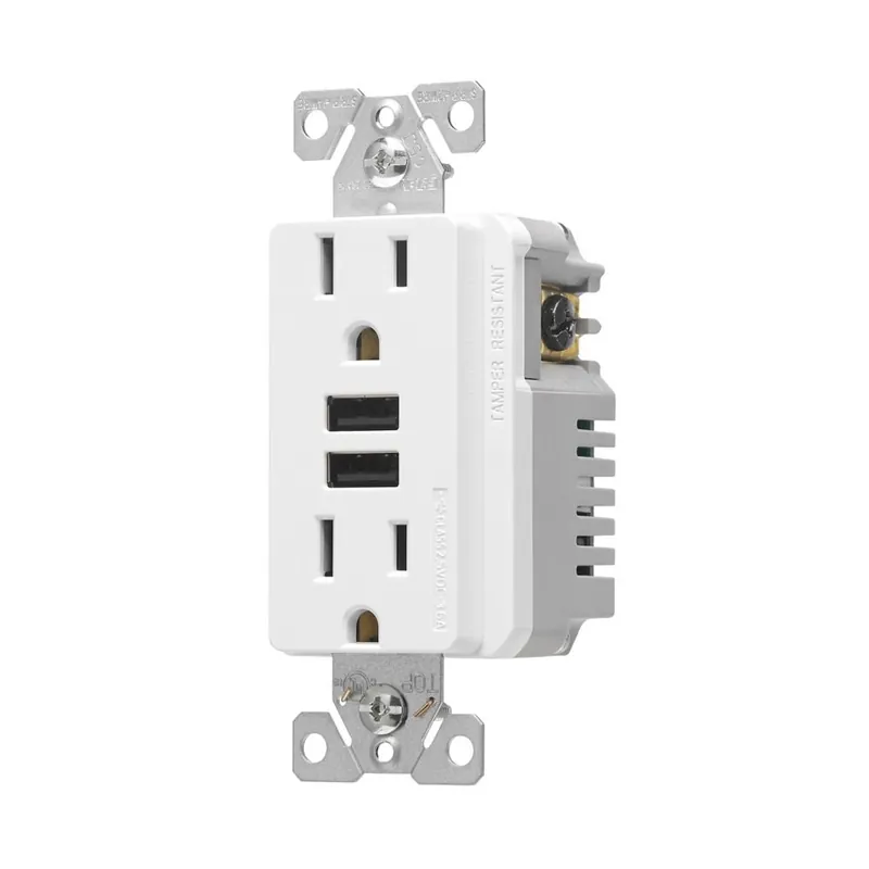 Eaton TR7765W-BOX Combination USB Charger 15A 125V