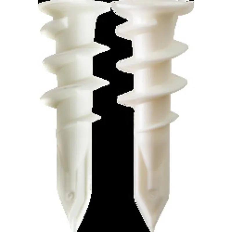 CULLY 39920J #8 EZ Ancors White Plastic with #8 x 1 Screws Square/Phillips