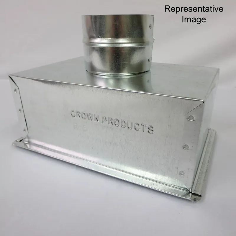 Crown Products 12751065 Insulated Framed Register Box R-4.2 10 inches x 6 inches x 5 inches
