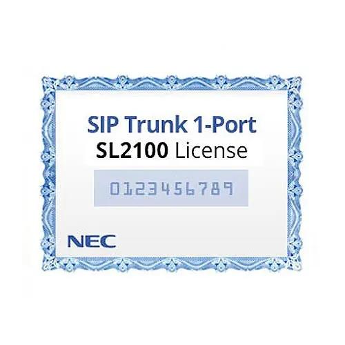NEC BE116745 NEC SL2100 1-Port SIP Trunk License