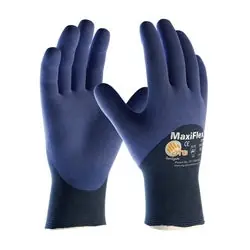 PROTECTIVE INDUSTRIAL PRODUCTS 34-275/XL MaxiFlex Elite, 18G Blue Nylon Shell, 3/4 MicroFoam Nitrile Coating, XL