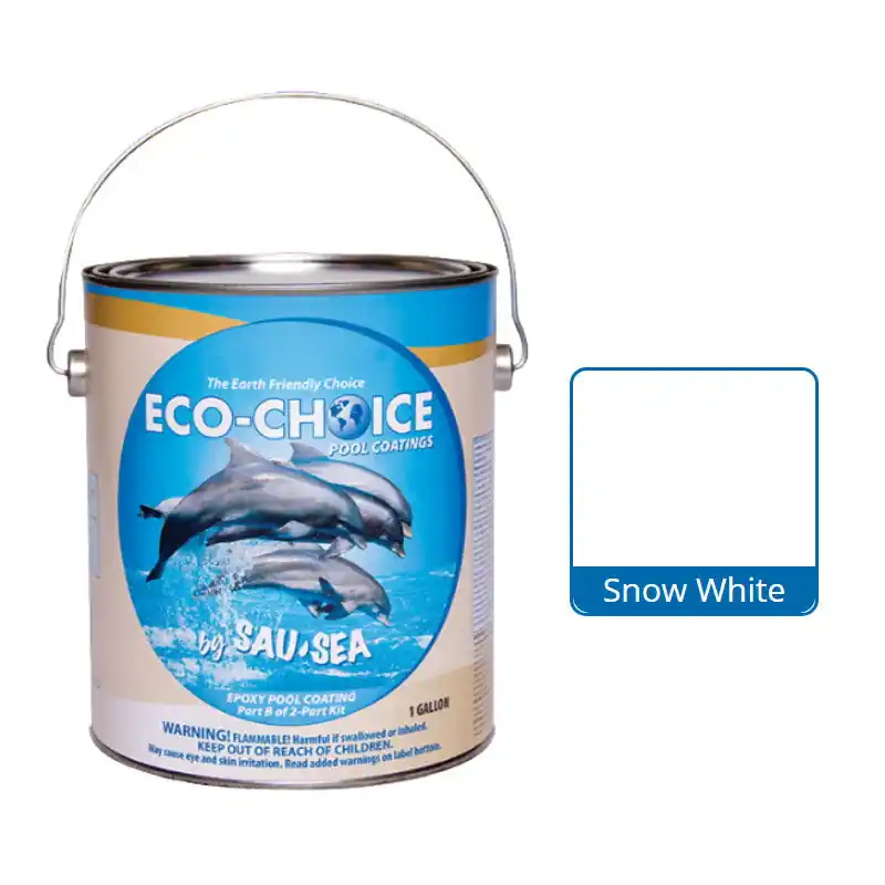 SAU-SEA SWIMMING POOL PRODUCTS INC 1ECPESW Ecochoice Epoxy Pool Paint - Snow White - 1 Gallon