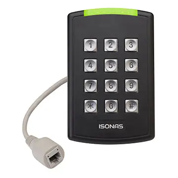 ISONAS RC-04-PRX-WK PureIP Keypad Reader Controller, Wall Mount, Single Gang, 125kHz with Bluetooth