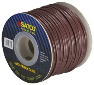 Satco 93/131 Lamp & Lighting Bulk Wire 18/2 Spt-1 Brown