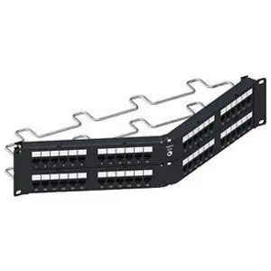 CommScope Uniprise 760162834 Angled Distribution Module Panel Cat 6A UTP 2U 48 Port