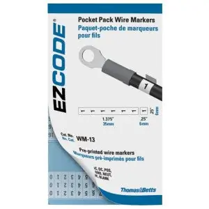E-Z-CODE WM-0-45 Vinyl Wire Marker Books 0 through 45