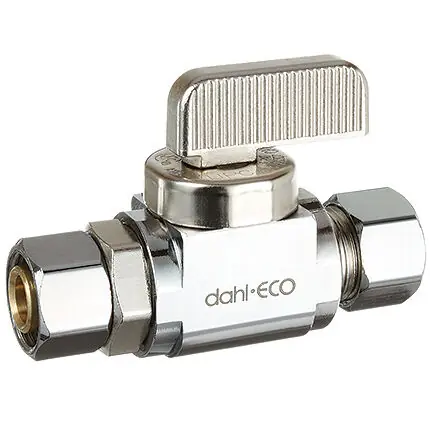 Dahl Valve 511-41-31 3/8OD FEM X 3/8OD COMP STRAIGHT VLV CP LEAD FREE
