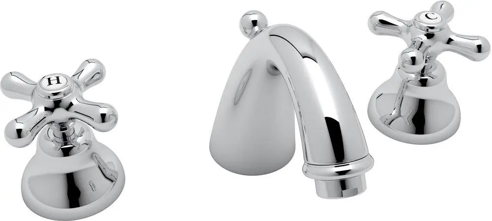 ROHL A2707XMAPC-2 Verona Two Handle Widespread Bathroom Sink Faucet in Polished Chrome