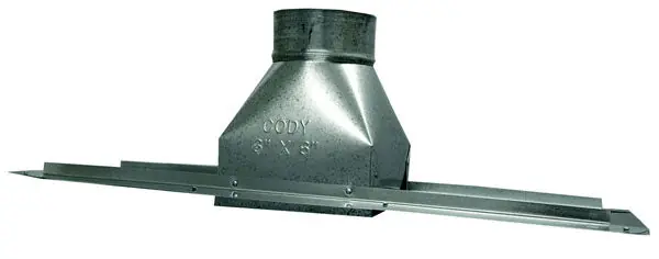 Cody Company 6244127 12 x 4 x 7 Register Box with Rails & Flange