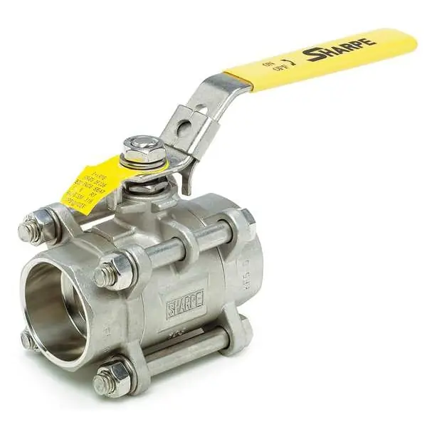 ASC Engineered Solutions 4351002520 S595K-34 3/4 3PC 1000# S/W 316SS Ball Valve FP LH 4351002520