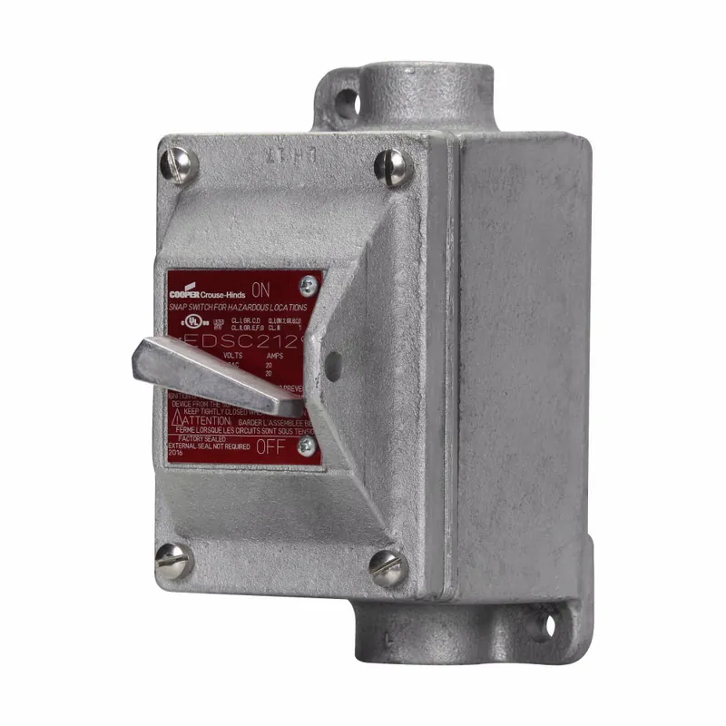 Eaton EDSC3129 ED Snap Switch Control Station 20A 1G Enclosure 2504424016