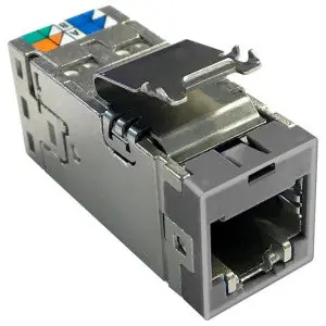 CommScope Uniprise 760238140 SLX Series Modular Jack Gold Grey Cat 6 RJ-45 1-Port T568A/B