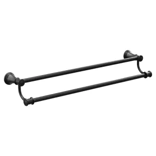 Moen YB6422BL Belfield Matte Black 24 Double Towel Bar