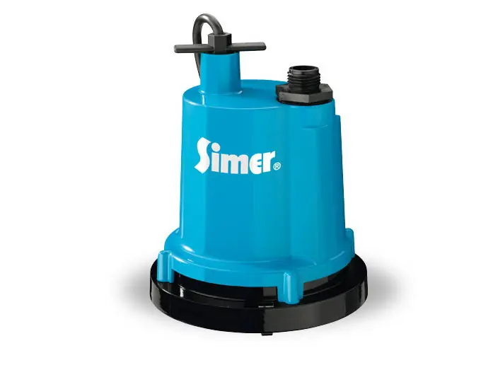 Simer 2310230004 2300 Submersible Pump 8' Cord