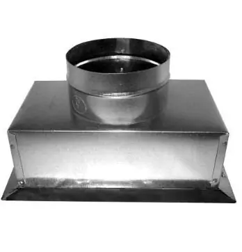 Southwark 856128 Top Outlet Ceiling Box With 1 in R4 Insulation and Bottom Flange, 12 in L x 6 in W