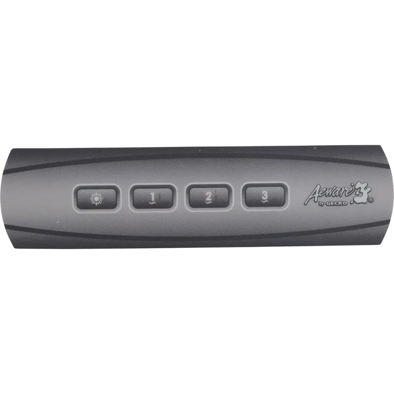 Gecko 9916-101392 Overlay for in.k100 Aux 4 Button Holes