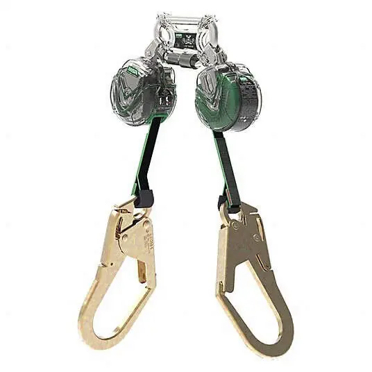 MSA 63111-00F V-TEC Mini PFL, 6' (1.8m), Twin-Leg, 36CL Snaphooks
