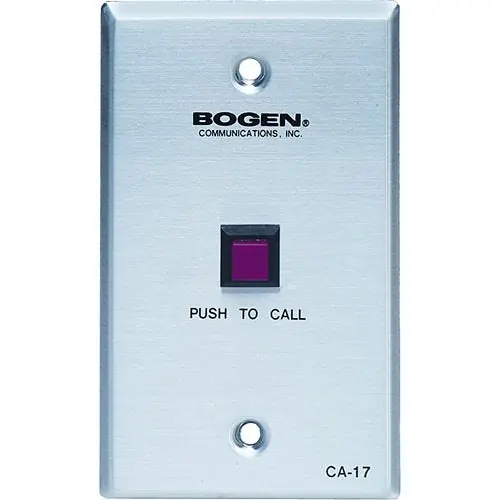 Bogen CA17 Emergency Call Switch Push Button for Intercom Systems