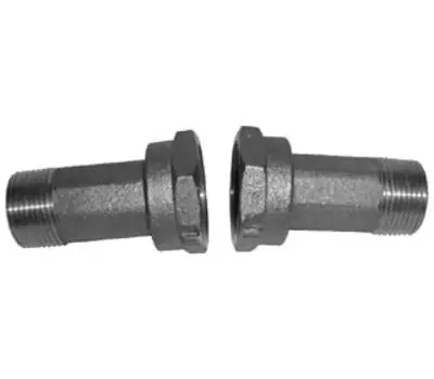PASCO 7602 Water Meter Coupling 1-1/4 in. Female x 1 in. Male Red Brass Straight