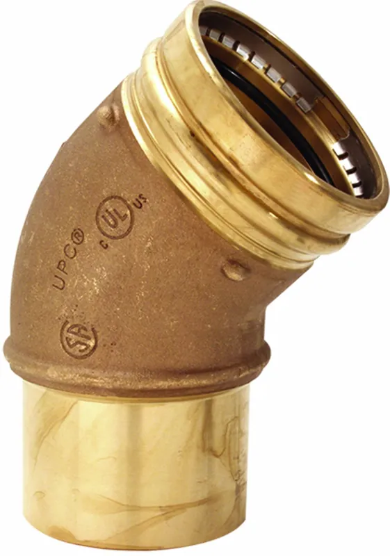 Viega 91537 ProPress Bronze XL 45-Degree Elbow 2-1/2 Inch FTG x P